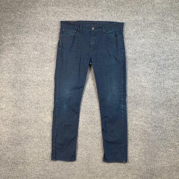 Levis Jeans Mens 36 Blue 511 Slim Fit Stretch Denim 5 Pocket Dark Wash Cotton - Picture 2 of 10